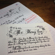 Lớp luyện viết chữ đẹp cho học sinh lớp  6